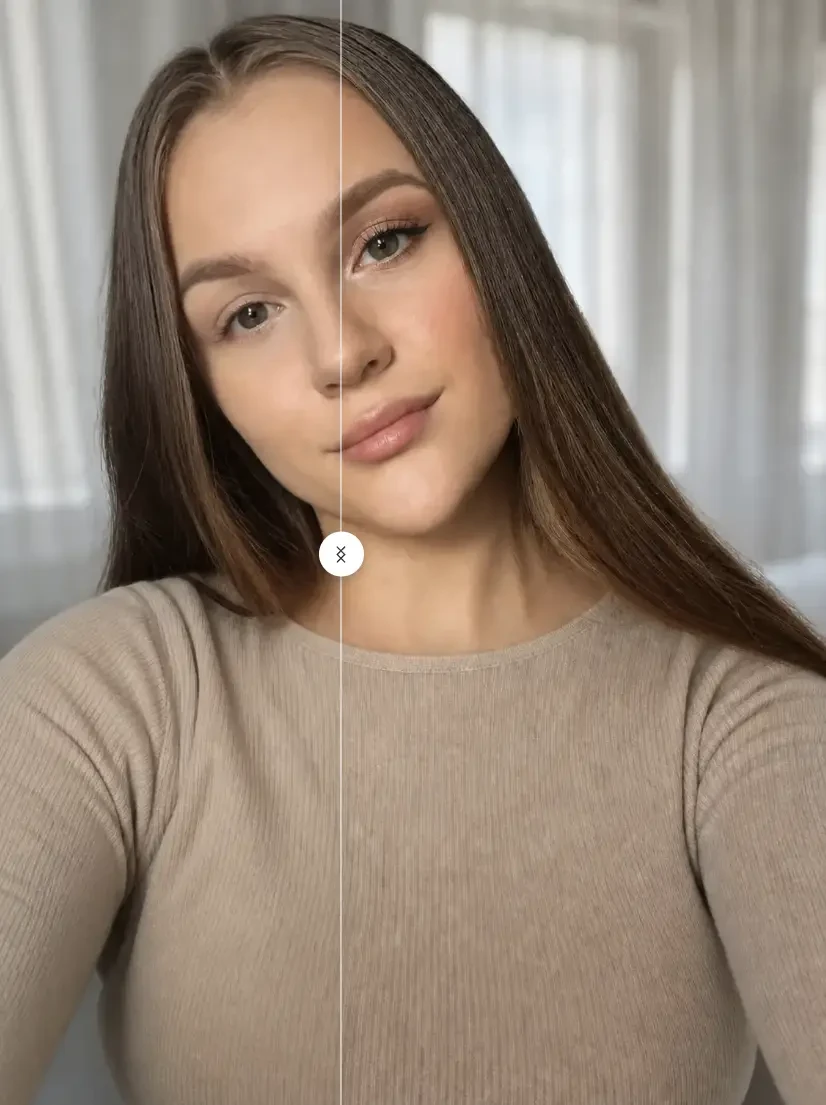 Добавить макияж на фото