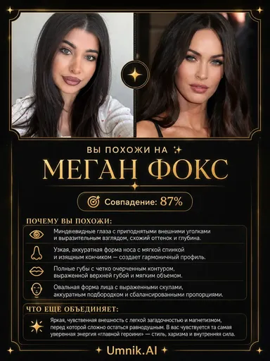 На кого я похож из знаменитостей
