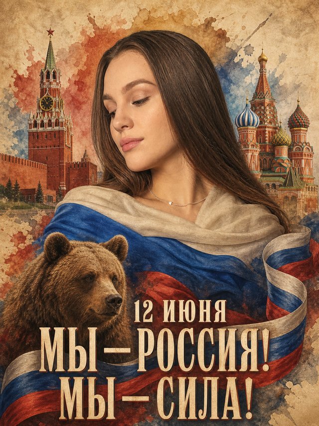 Открытка к 12 июня