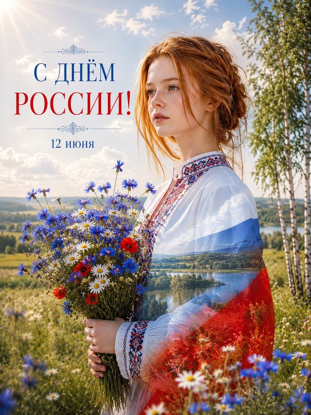 Открытка ко дню России!