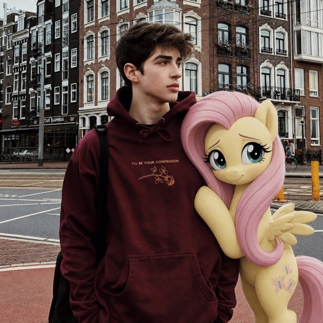 В обнимку с My Little Pony