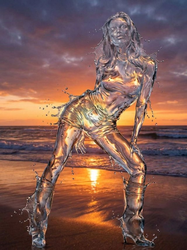 Водяная фигура человека