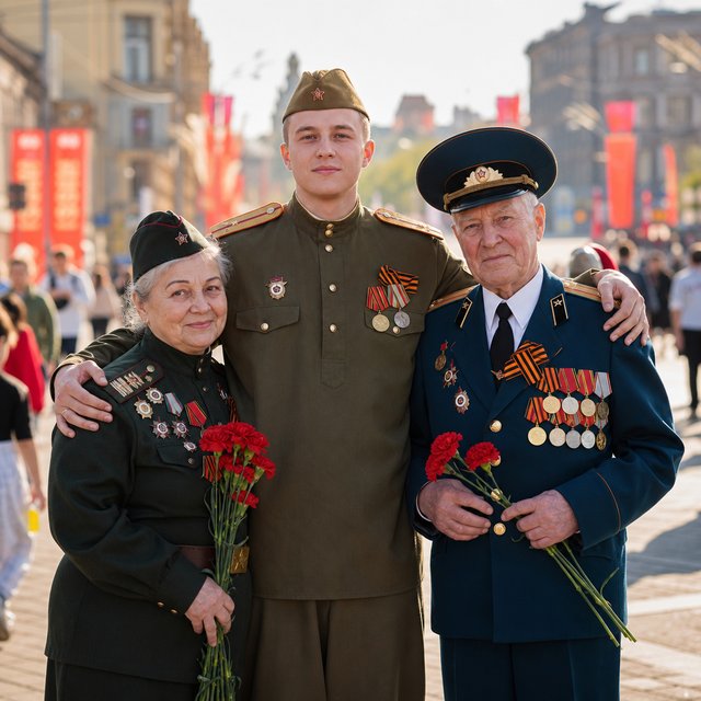Фотосессия на 9 Мая