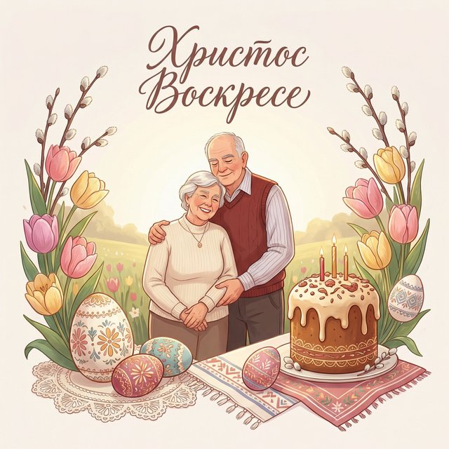 Открытка к Пасхе!
