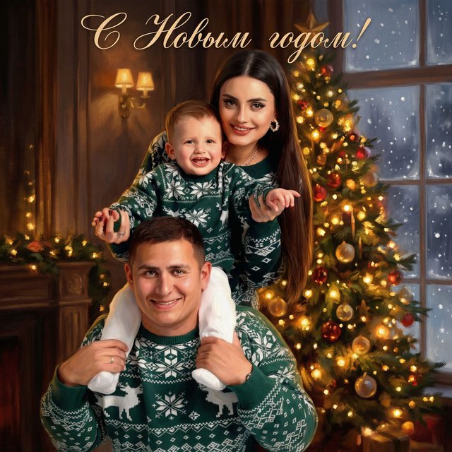 Открытка к новому году